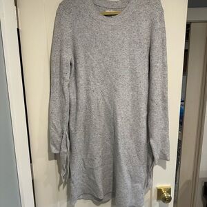 LOFT Speckled Gray Knit Sweater